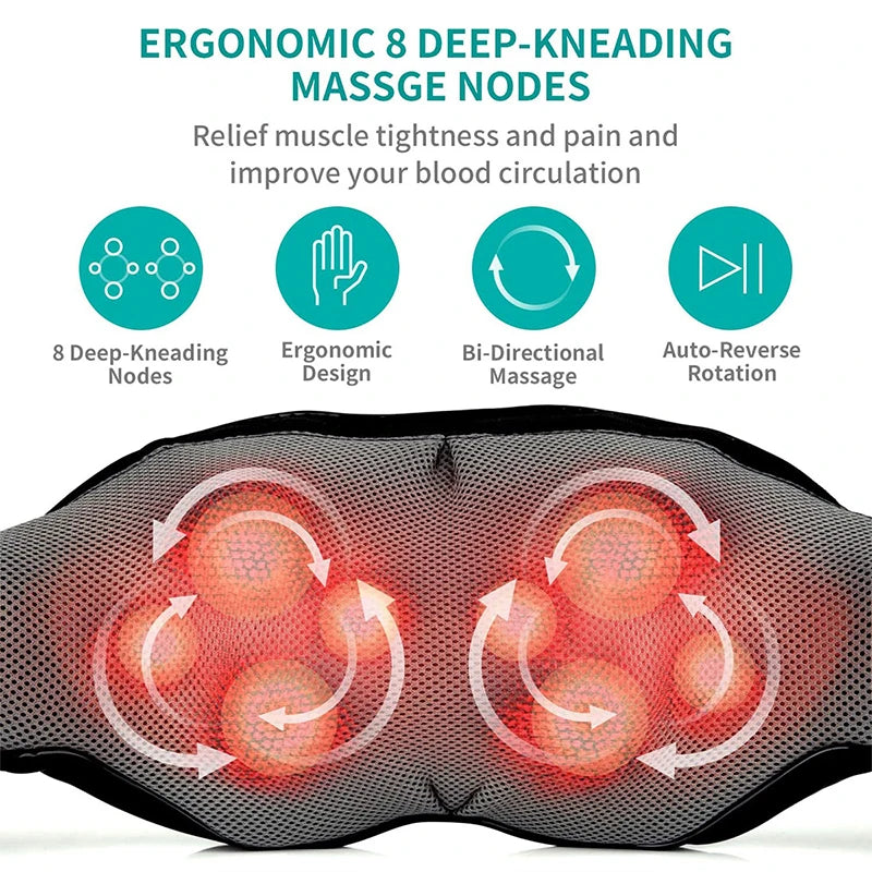 Deep Tissue Kneading Full Body Massage to Legs Muscles Massage Pillow