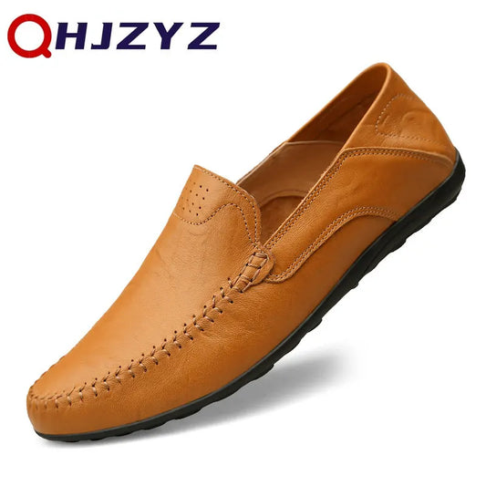 Genuine Leather Men Shoes Casual Italian