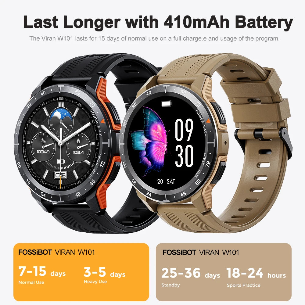 Smart  Watch Waterproof 1AMT 1.43''AMOLED Bluetooth Call Intelligent Watch