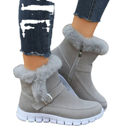 Winter Women Fur Warm Chelsea Snow Boots Casual Shoes