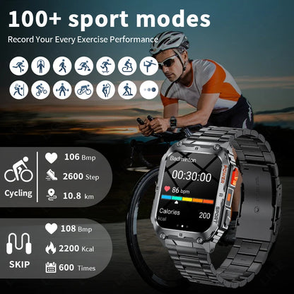 Screen Smart Watch With Led Lighting Health Monitor Smartwatch For Android IOS