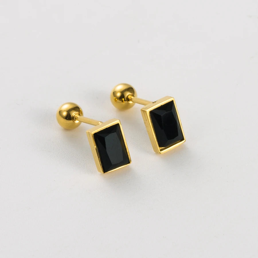 Fashion round stainless steel earrings for women