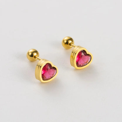 Fashion round stainless steel earrings for women