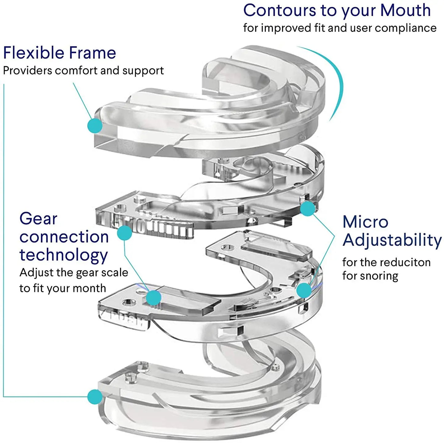 Silicone Anti-Snoring Teeth Mouth Night Device Stop Snore Care Tool