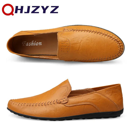 Genuine Leather Men Shoes Casual Italian